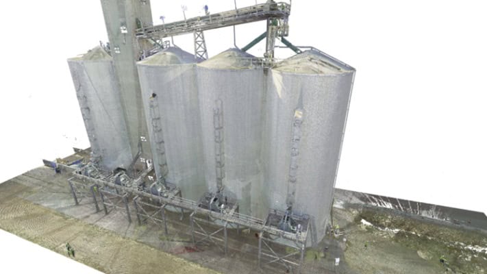 laser scanning silos