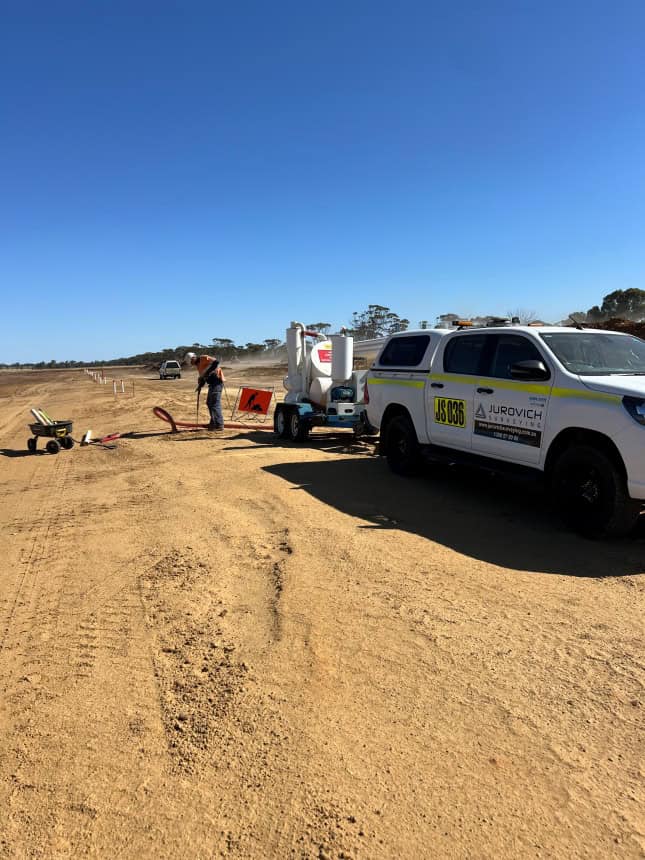 jurovich surveying operator uncovering underground assets before construction